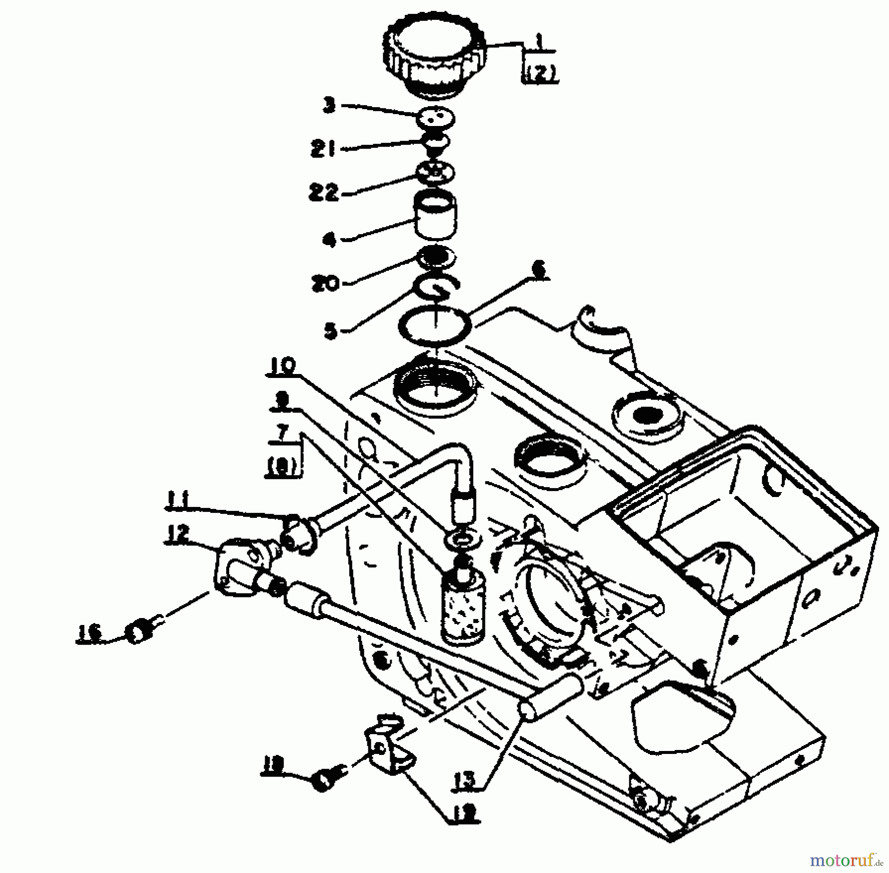 Echo Sägen, Kettensägen CS-302S - Echo Chainsaw, S/N: 64671 - 99999 Fuel System