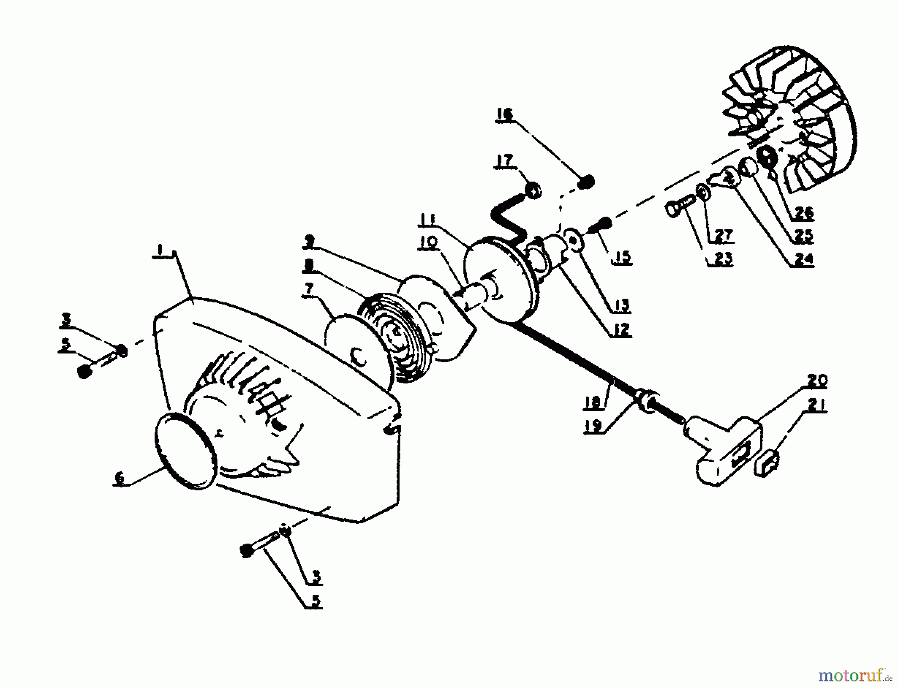 Echo Sägen, Kettensägen CS-302S - Echo Chainsaw, S/N: 64671 - 99999 Starter