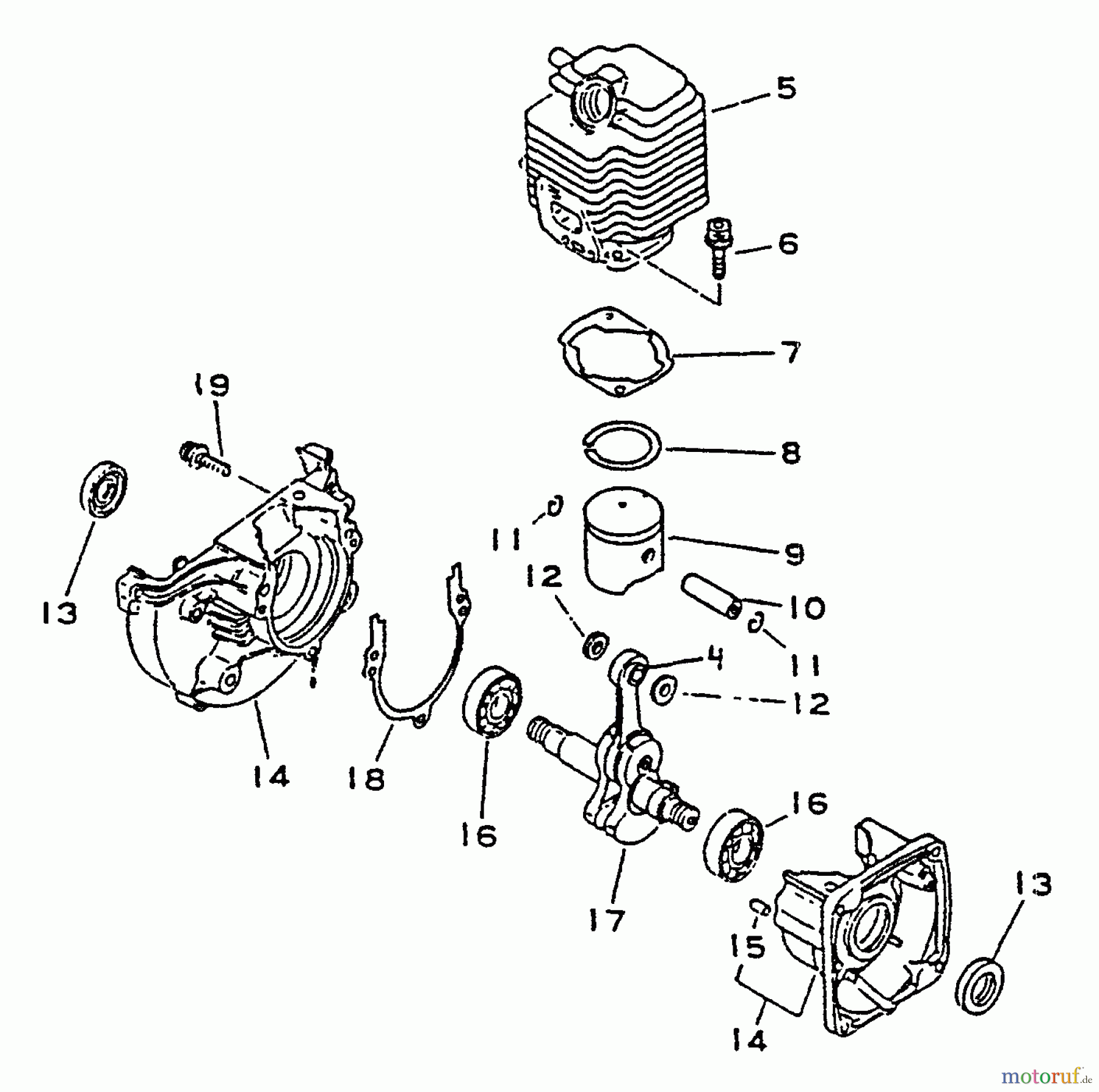  Echo Bläser / Sauger / Häcksler / Mulchgeräte	 PB-1010 - Echo Hand Held Blower, S/N: 066001 - 098000 Engine, Crankcase