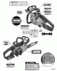 Echo CS-306 - Chainsaw, S/N: C09413001001 - C09413999999 Ersatzteile Labels