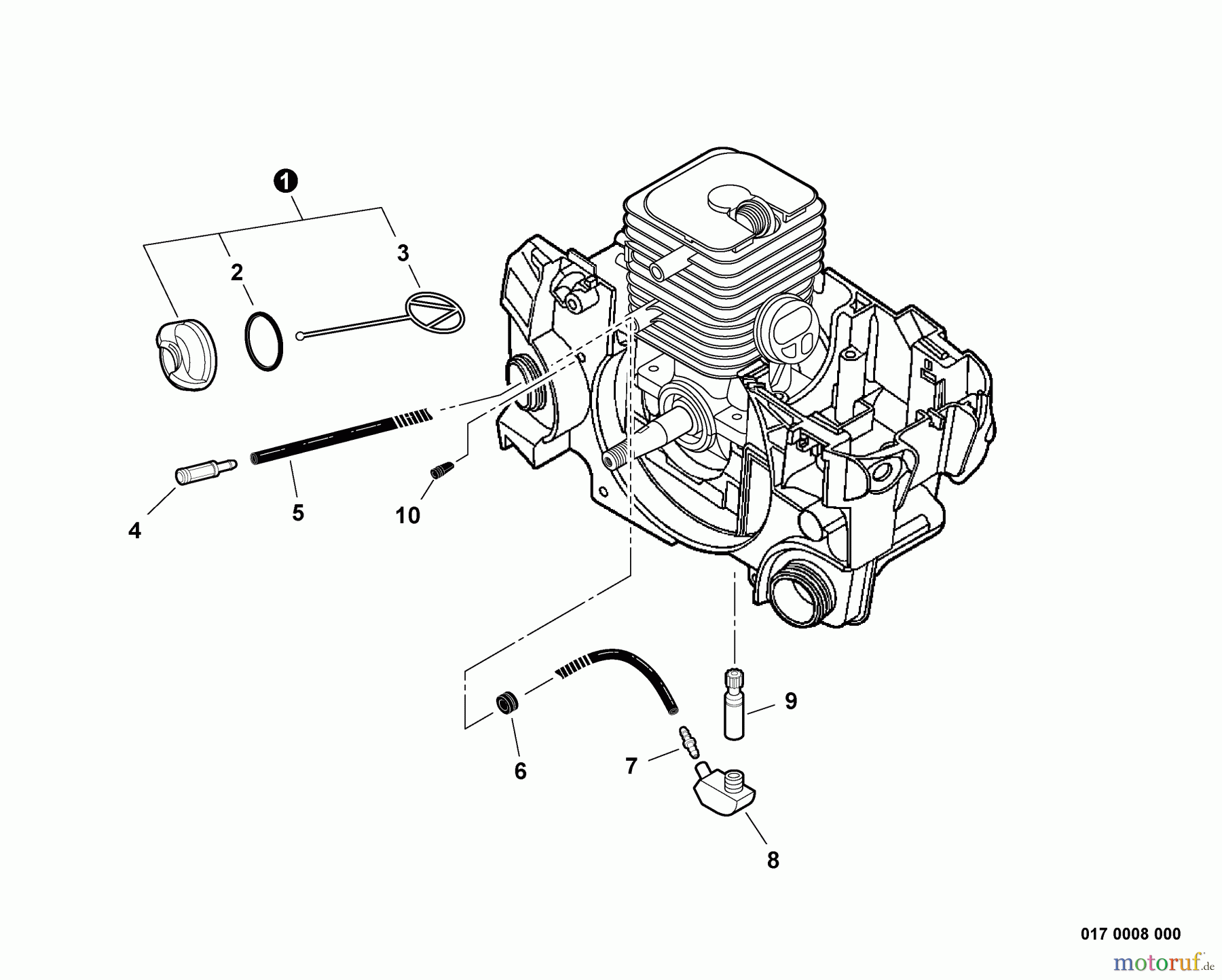 Echo Sägen, Kettensägen CS-310 - Echo Chainsaw, S/N: C04511001001 - C04511999999 Auto-Oiler
