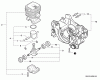 Echo CS-310 - Chainsaw, S/N: C23926001001 - C23926999999 Ersatzteile Engine, Engine Housing