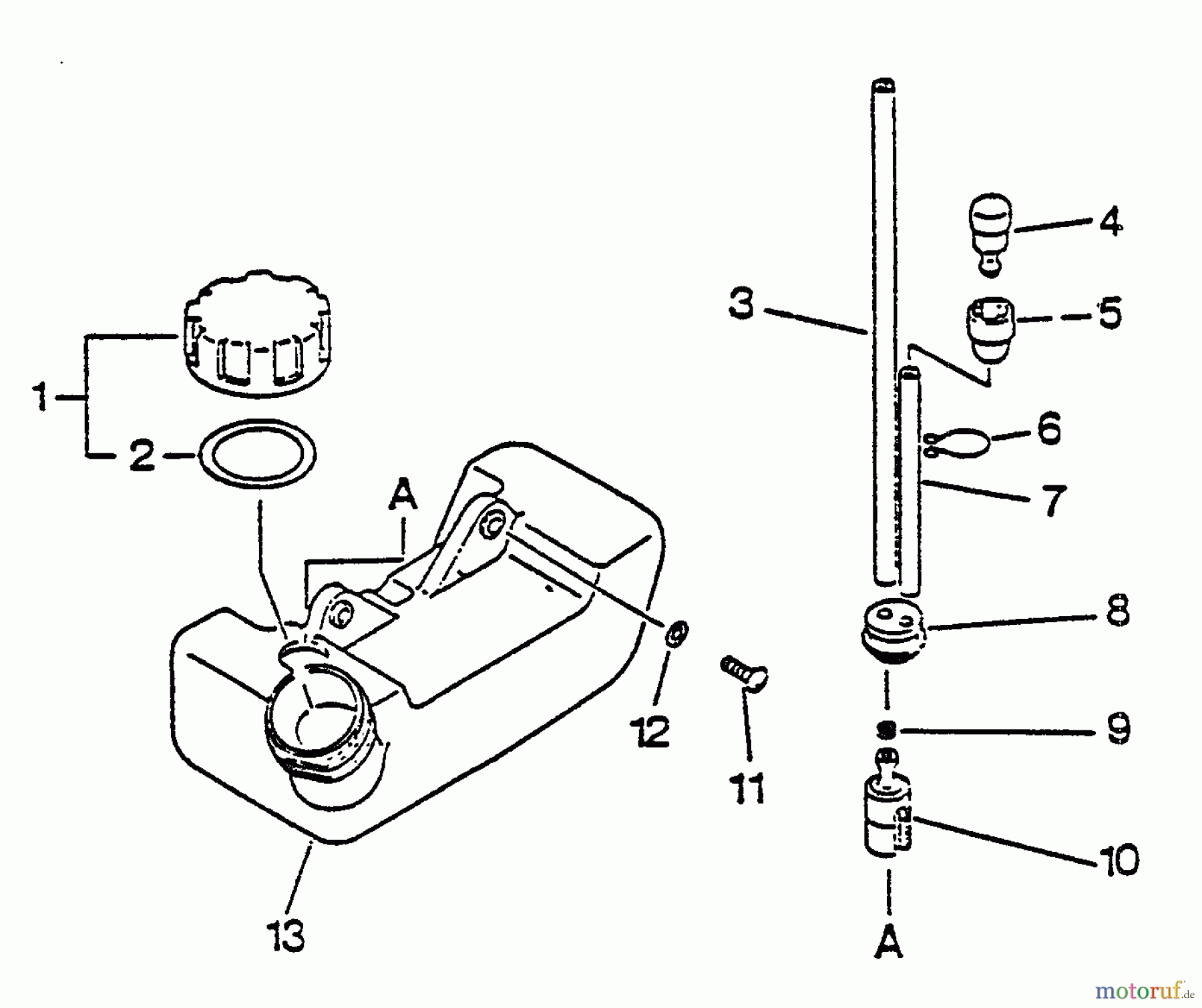Echo Bläser / Sauger / Häcksler / Mulchgeräte PB-1010 - Echo Hand Held Blower, S/N: 122636 - 219000 Fuel System