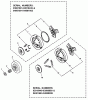 Echo CS-340 - Chainsaw, S/N: 03001001 - 03999999 Ersatzteile Clutch