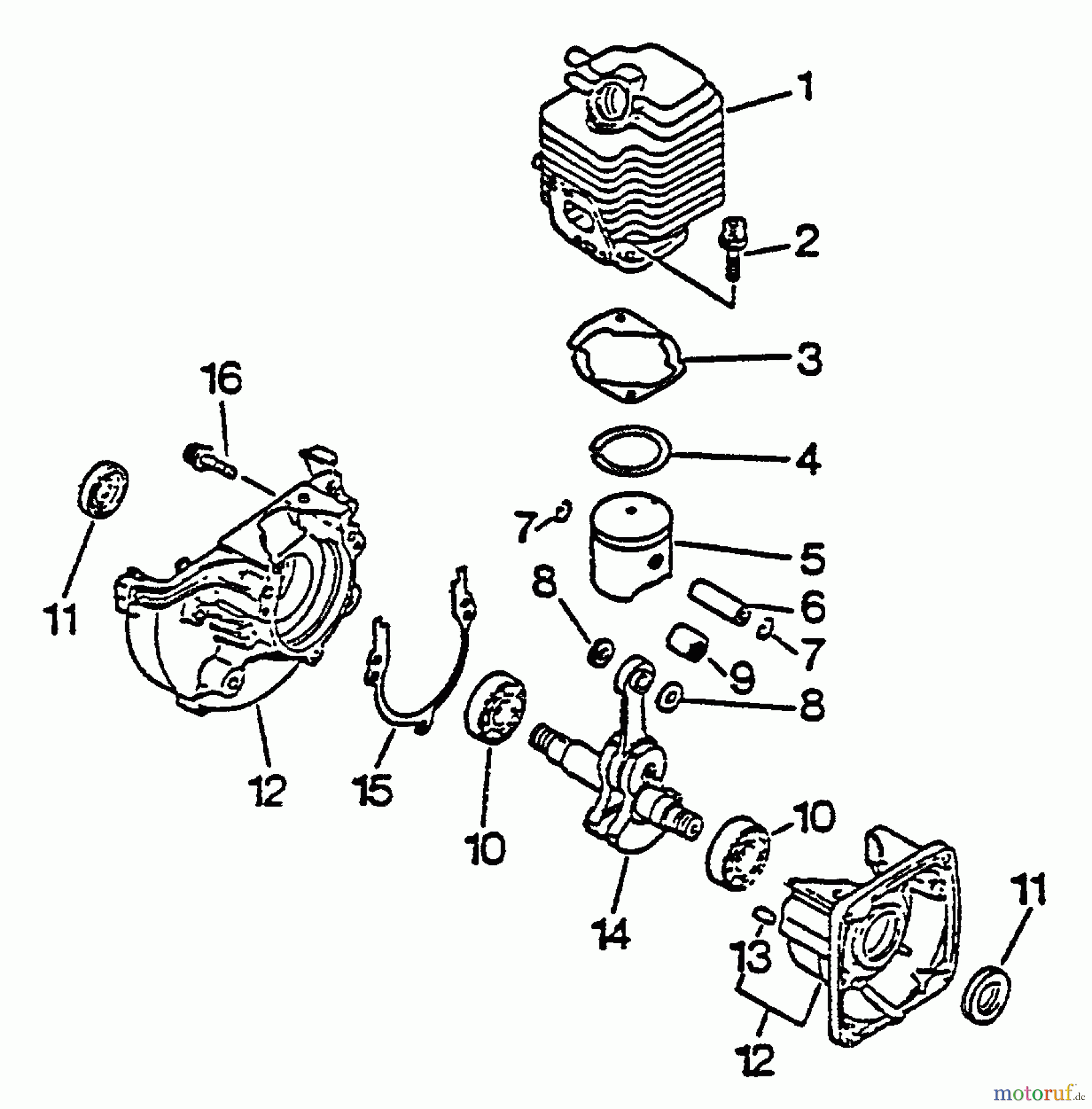 Echo Bläser / Sauger / Häcksler / Mulchgeräte PB-1010 - Echo Hand Held Blower, S/N: 242732 - 999999 Engine, Crankcase
