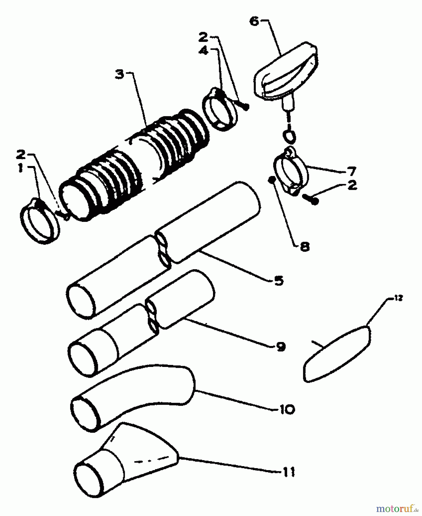 Echo Bläser / Sauger / Häcksler / Mulchgeräte PB-200 - Echo Hand Held Blower, S/N: 001001 - 099999 Blower Tubes - GRAY