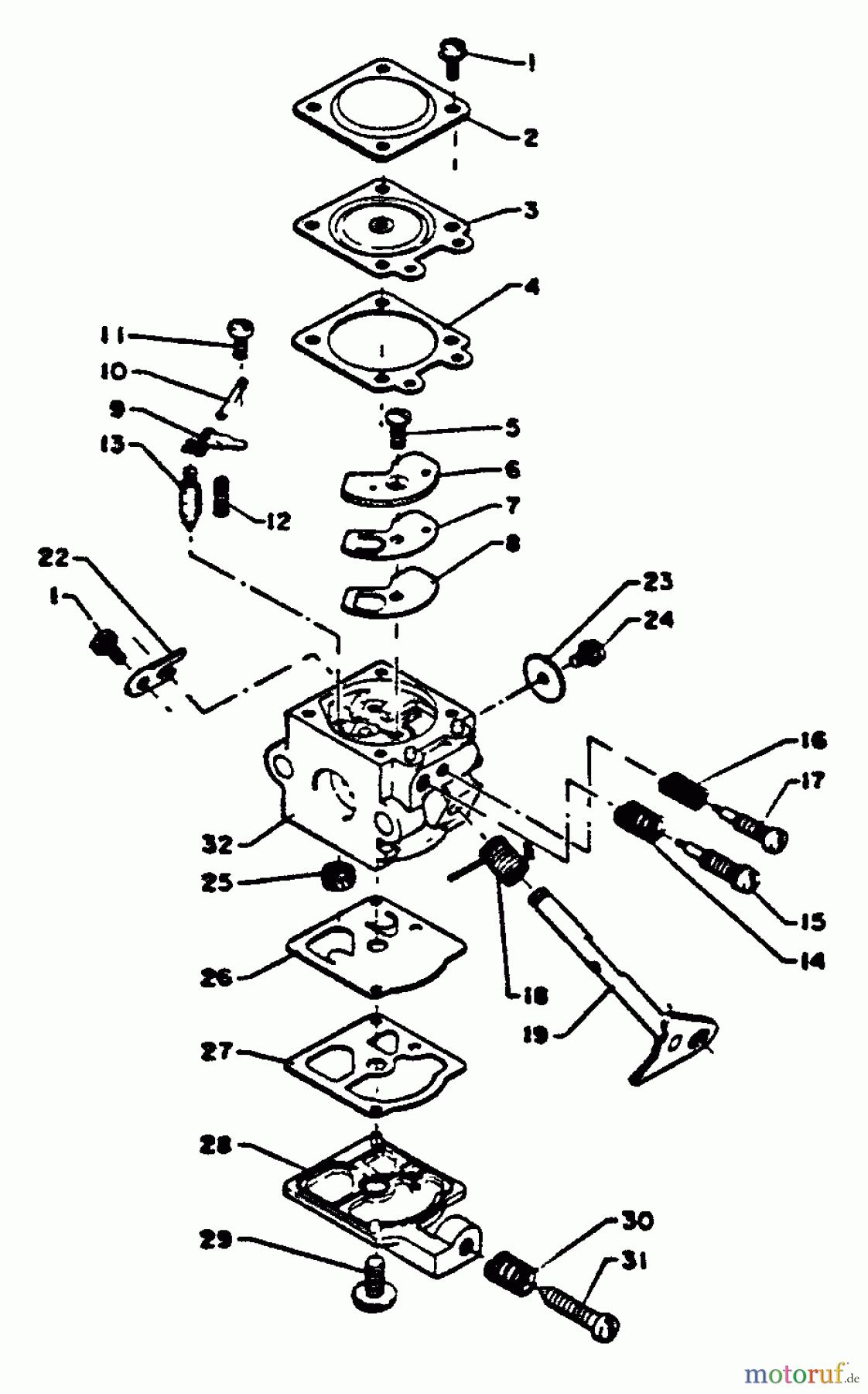 Echo Bläser / Sauger / Häcksler / Mulchgeräte PB-200 - Echo Hand Held Blower, S/N: 001001 - 099999 Carburetor