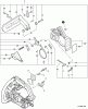 Echo CS-341 - Chainsaw, S/N: 02001001 - 02999999 Ersatzteile Chain Brake  S/N: 02048800 - 02999999