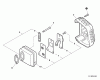 Echo CS-341 - Chainsaw, S/N: C24912001001 - C24912999999 Ersatzteile Exhaust