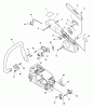 Echo CS-346 - Chainsaw, S/N: 04001001 - 04999999 Ersatzteile Handles, Throttle Control
