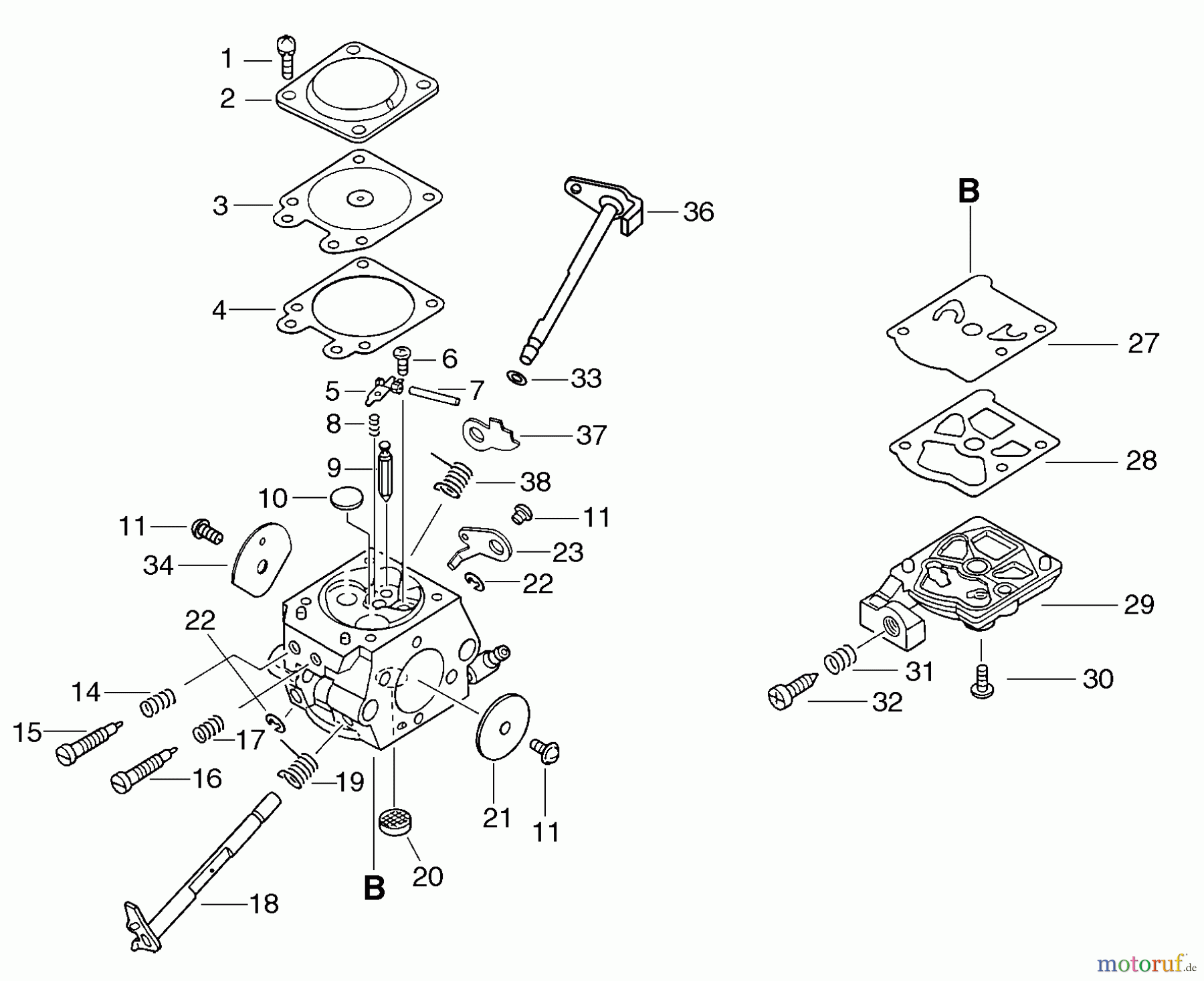  Echo Sägen, Kettensägen CS-350TES - Echo Chainsaw Carburetor