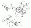 Echo CS-350TES - Chainsaw, S/N: C24126001001 - C24126999999 Ersatzteile Engine, Engine Housing