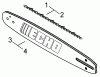 Echo CS-350TES - Chainsaw, Ersatzteile Chain, Guide Bar
