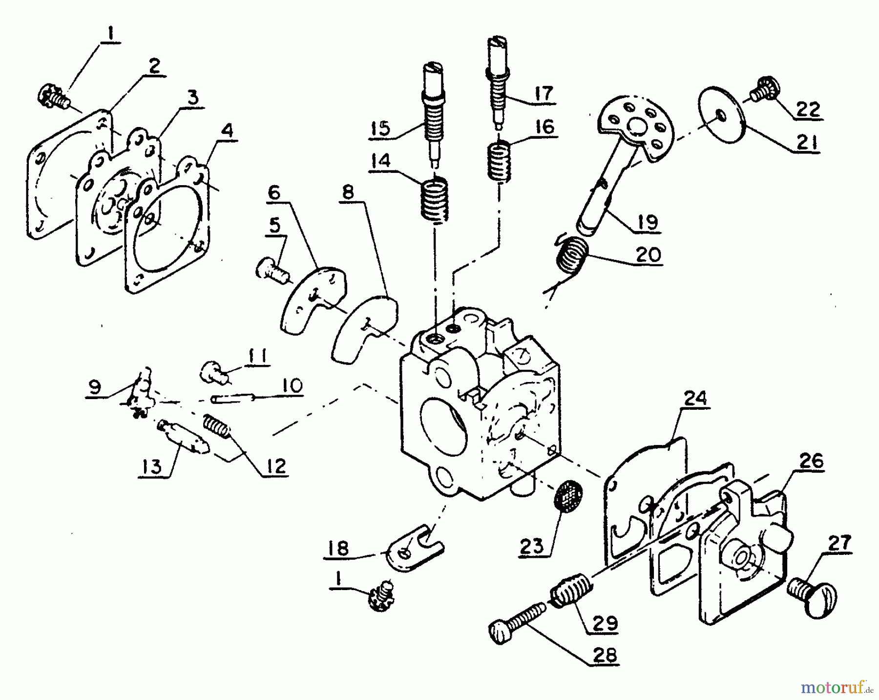 Echo Sägen, Kettensägen CS-351VL - Echo Chainsaw Carburetor