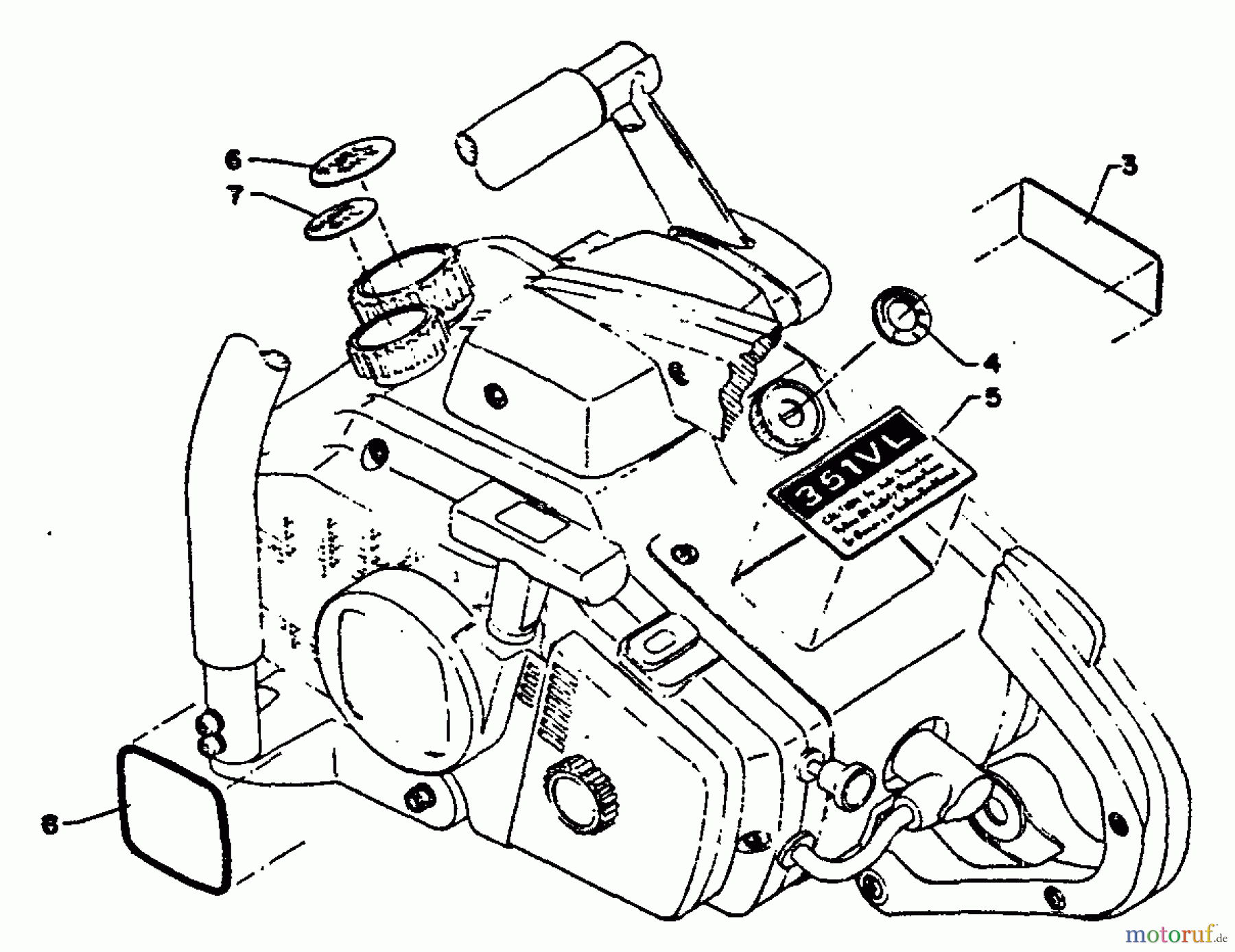 Echo Sägen, Kettensägen CS-351VL - Echo Chainsaw Decals