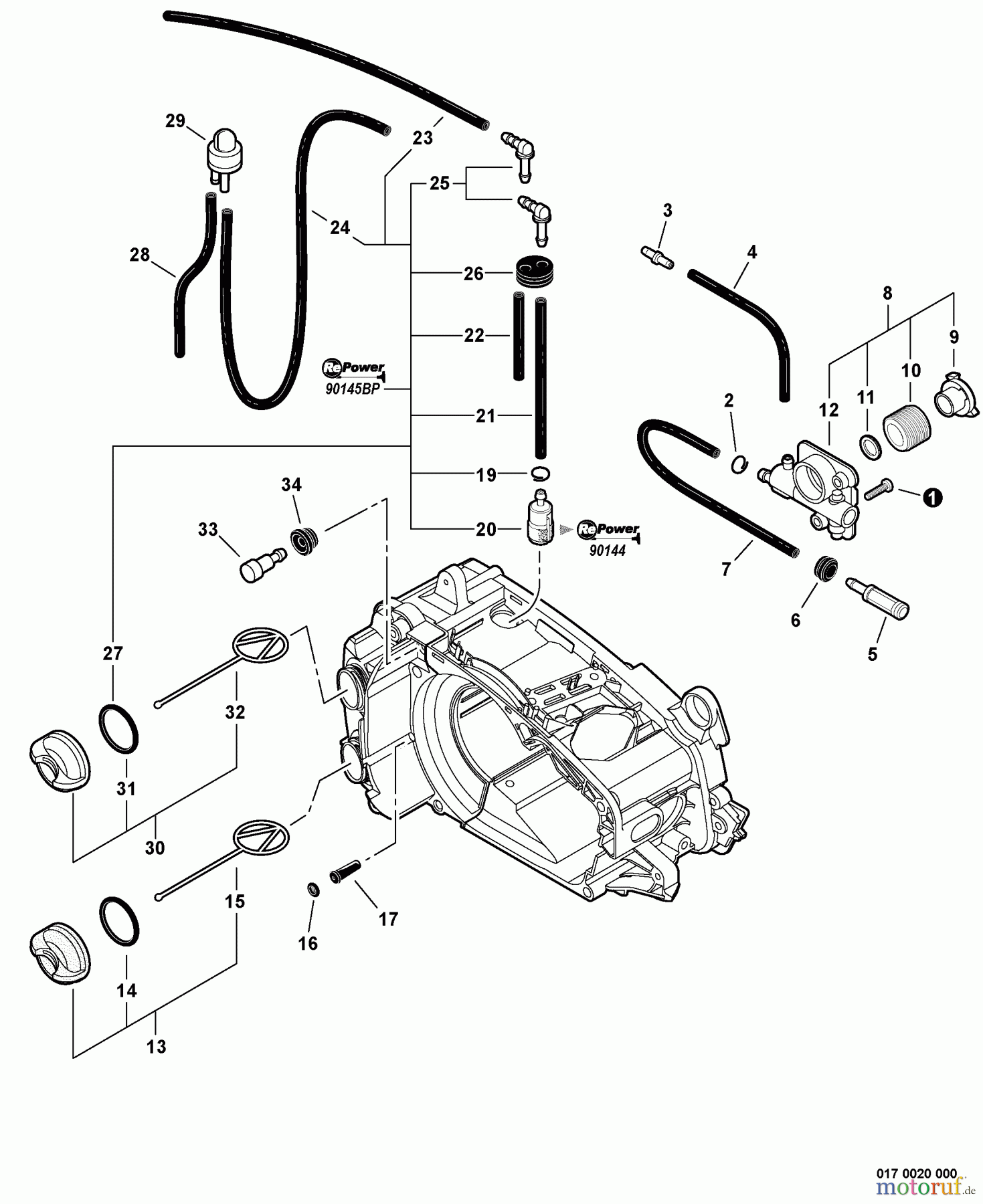 Echo Sägen, Kettensägen CS-355T - Echo Chainsaw, Auto-Oiler, Fuel System