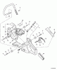 Echo CS-370 - Chainsaw, S/N: C09913001001 - C09913999999 Ersatzteile Handles, Throttle Control, Engine Cover