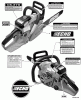 Echo CS-370 - Chainsaw, S/N: C09913001001 - C09913999999 Ersatzteile Labels