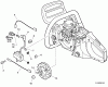 Echo CS-400 - Chainsaw, S/N: C10013001001 - C10013999999 Ersatzteile Ignition, Flywheel