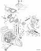 Echo CS-400 - Chainsaw, S/N: C10013001001 - C10013999999 Ersatzteile Intake, Cylinder Cover, Ignition Switch, Fuel System  S/N: C10013021505 - C10013999999
