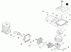 Echo CS-4200ES - Chainsaw, S/N: 36001001 - 36999999 Ersatzteile Intake, Air Filter, Engine Cover