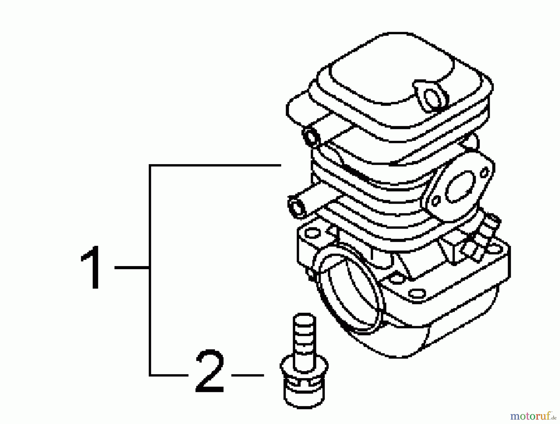 Echo Sägen, Kettensägen CS-420ES - Echo Chainsaw, S/N: 20001001 - 20999999 Cylinder, Crankcase: S/N 20001001-20010520