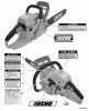 Echo CS-440 - Chainsaw, S/N: C07013001001 - C07013999999 Ersatzteile Labels
