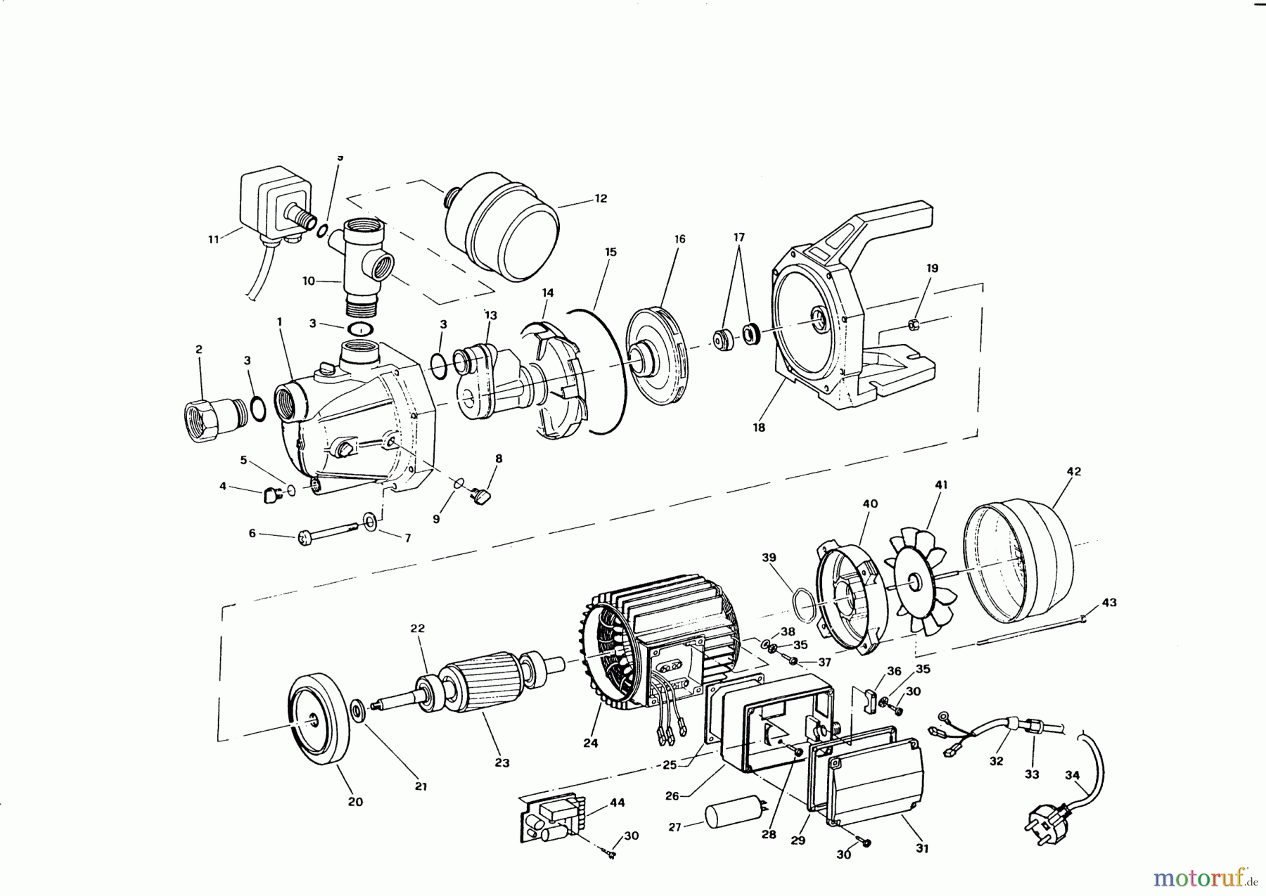 AL-KO Wassertechnik Oberflächenpumpen Jet 800 Electronic vor 01/1997 Seite 1