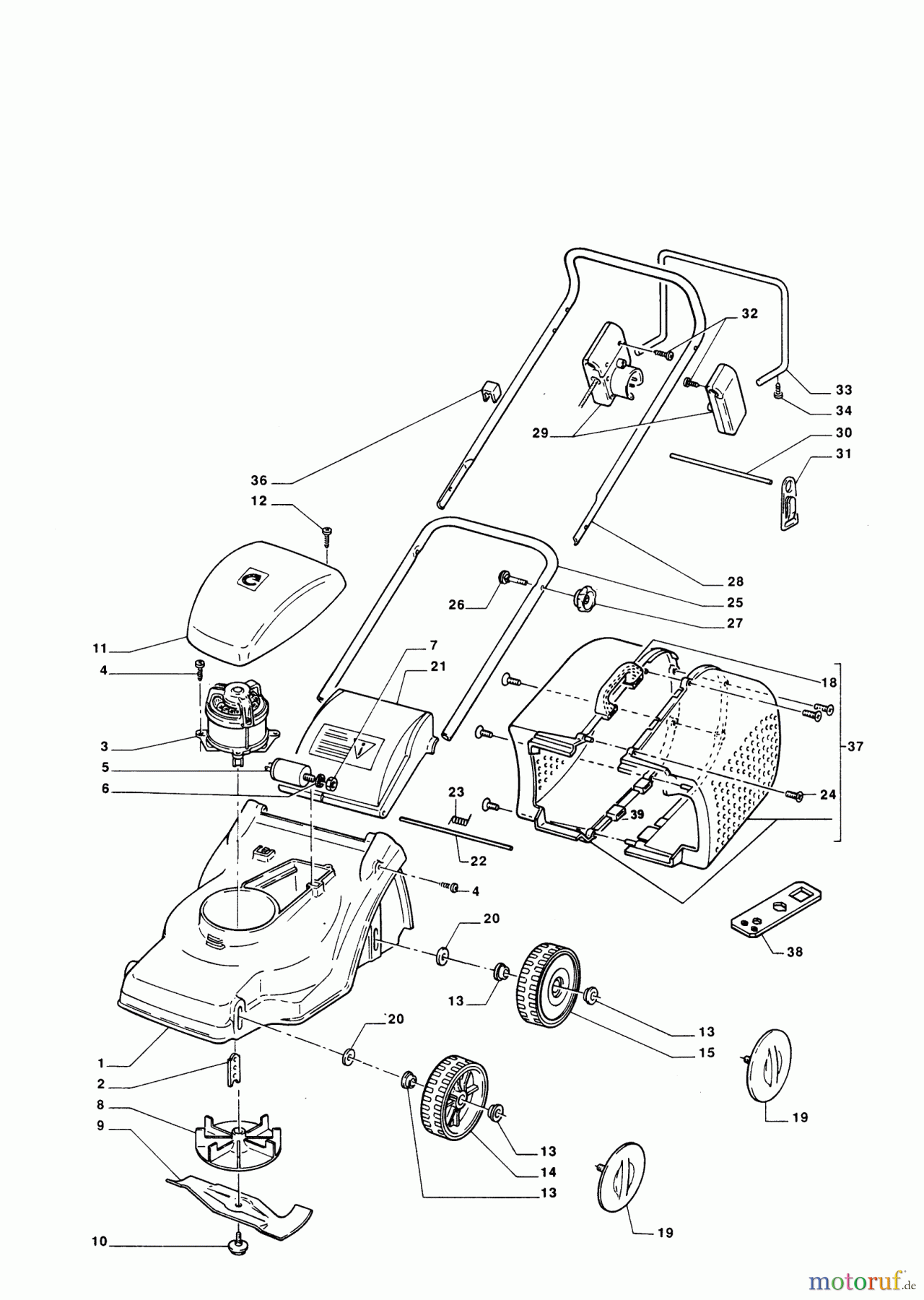  AL-KO Gartentechnik Elektrorasenmäher Vega 380 E Seite 1
