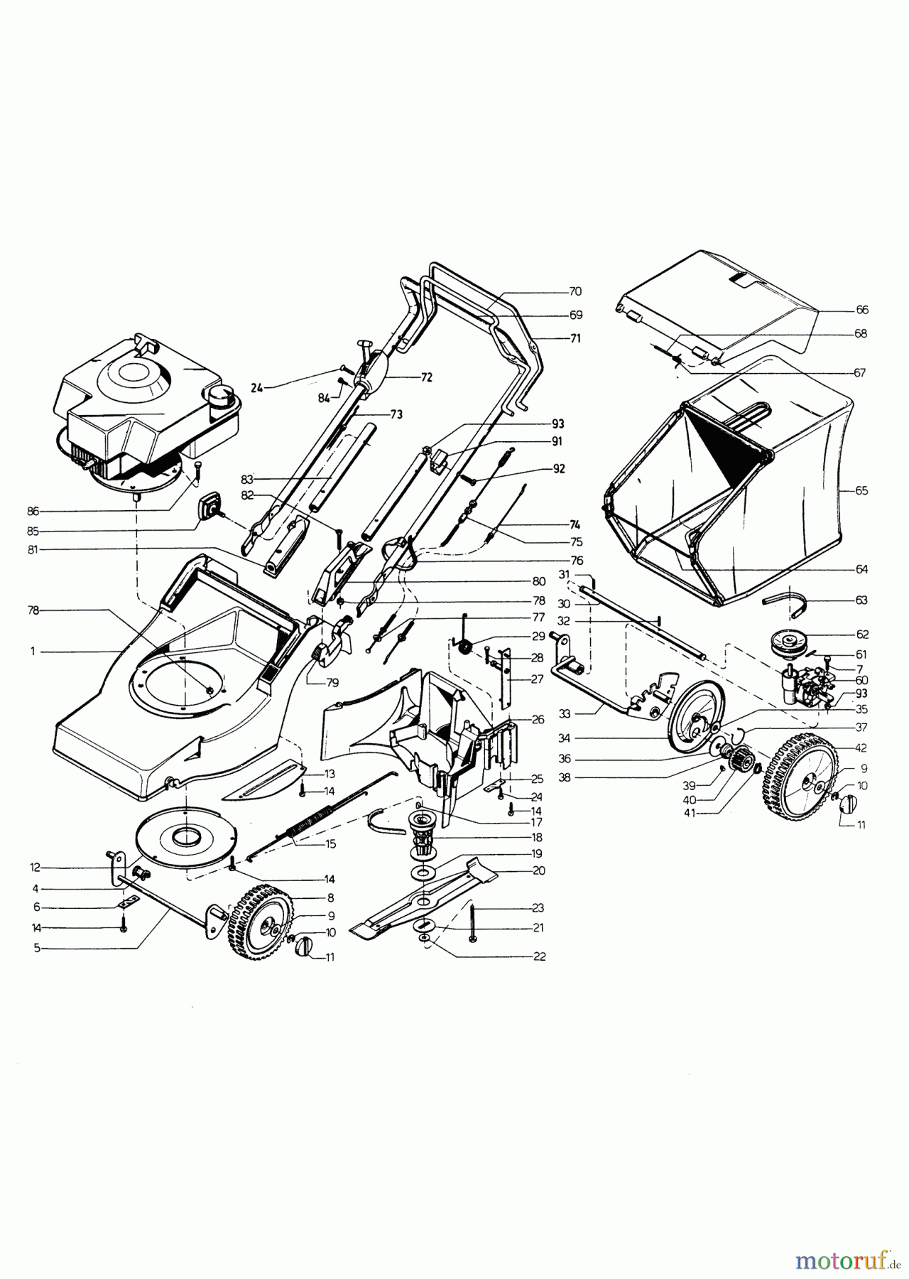  AL-KO Gartentechnik Benzinrasenmäher Comet 40 BR  00/0 Seite 1