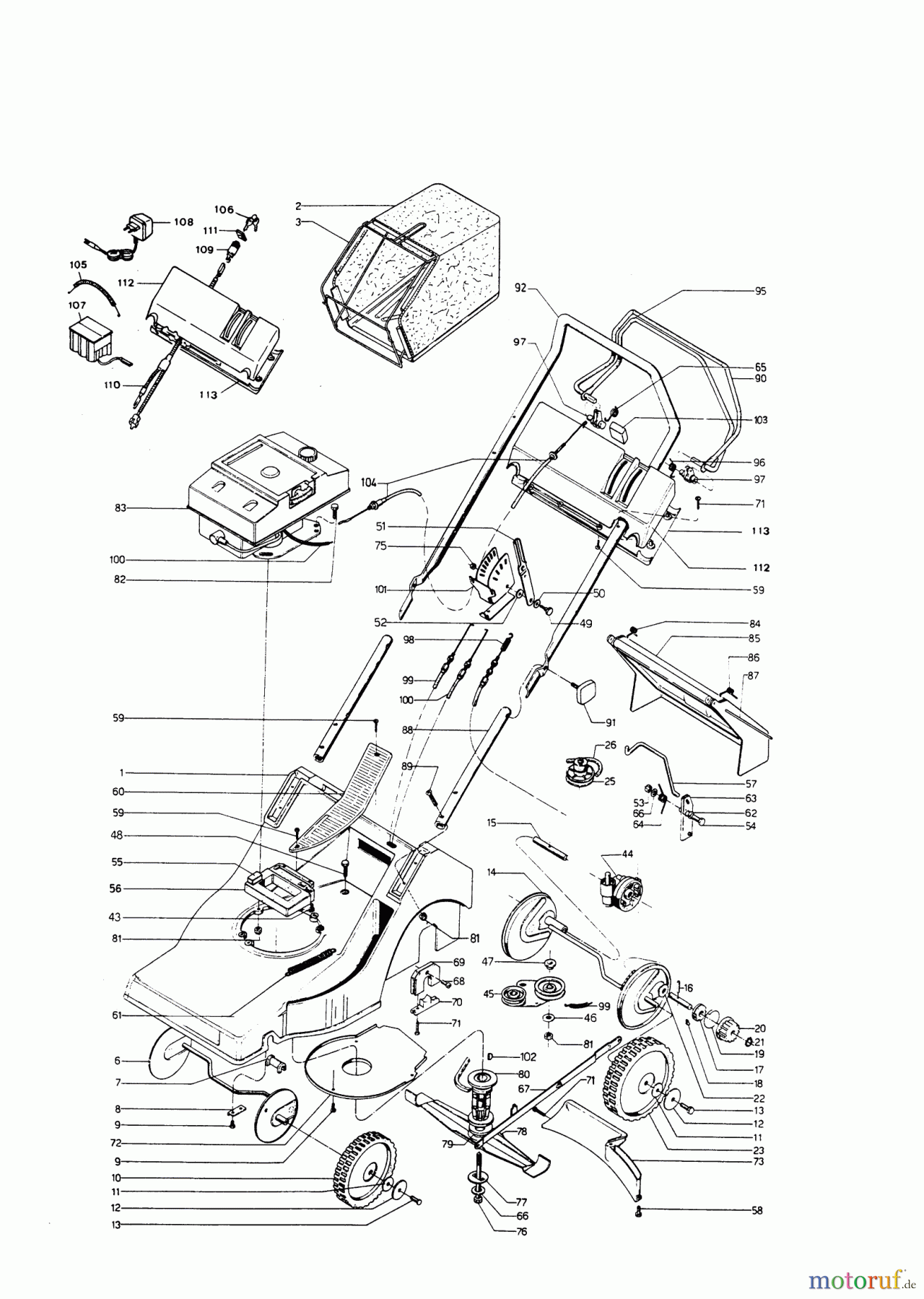AL-KO Gartentechnik Benzinrasenmäher Jupiter 46 BVE Seite 1
