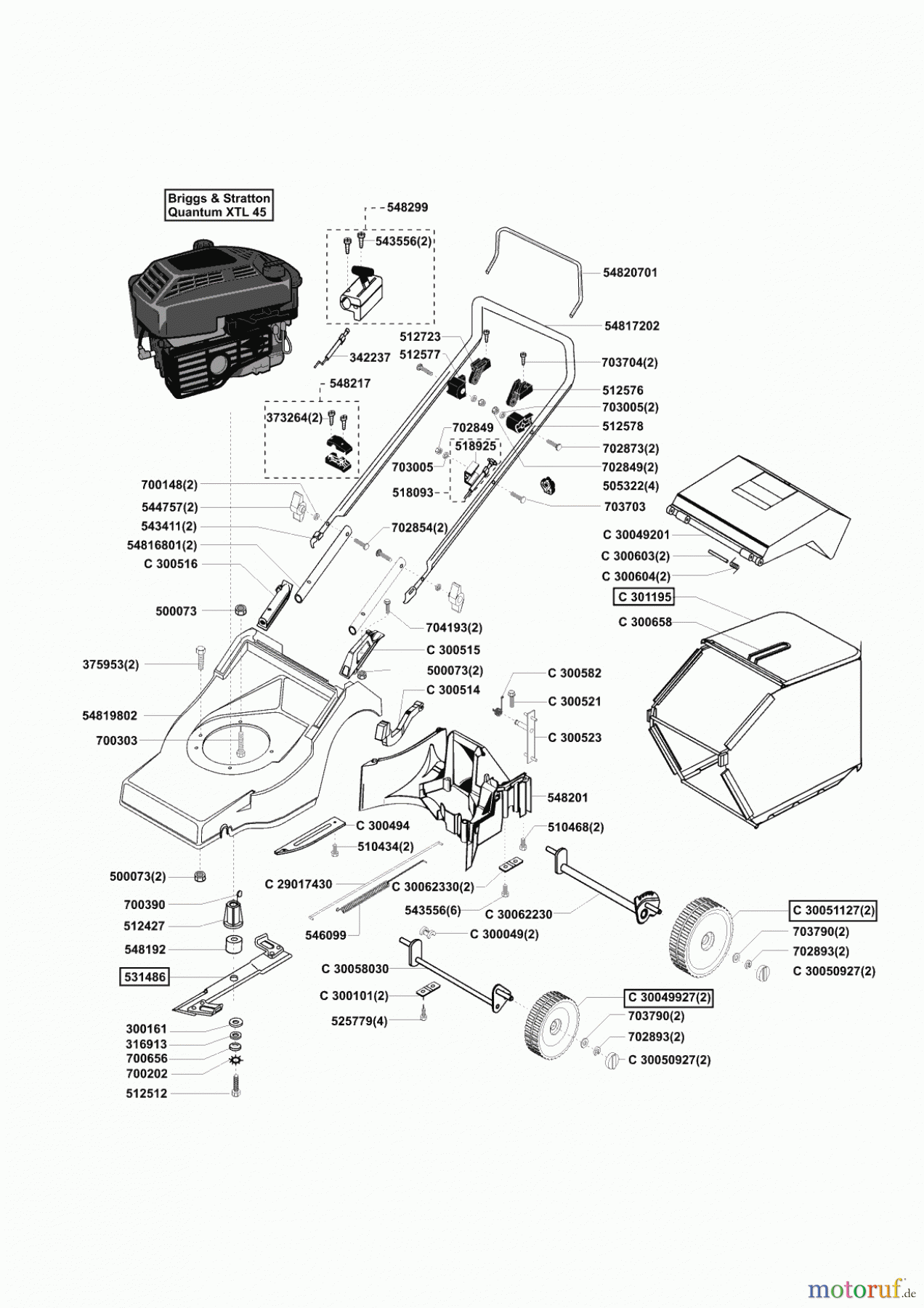  Concord Gartentechnik Benzinrasenmäher 4000 B vor 10/1998 Seite 1