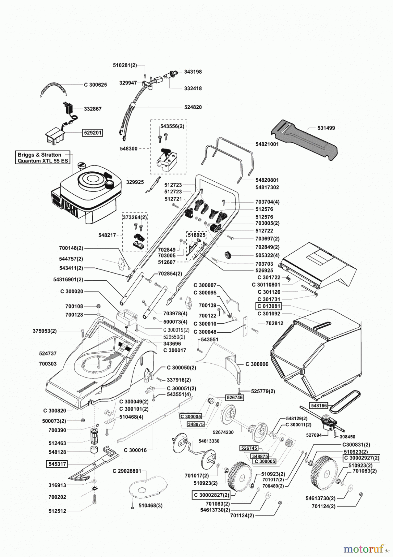 Concord Gartentechnik Benzinrasenmäher 4600 BRE vor 05/1999 Seite 1