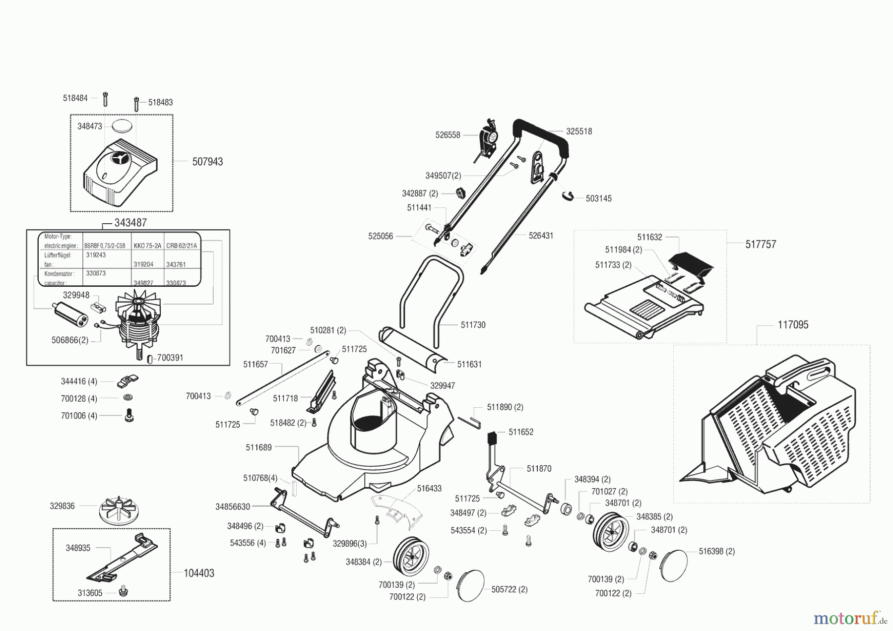 Concord Gartentechnik Elektrorasenmäher 3500 E Seite 1