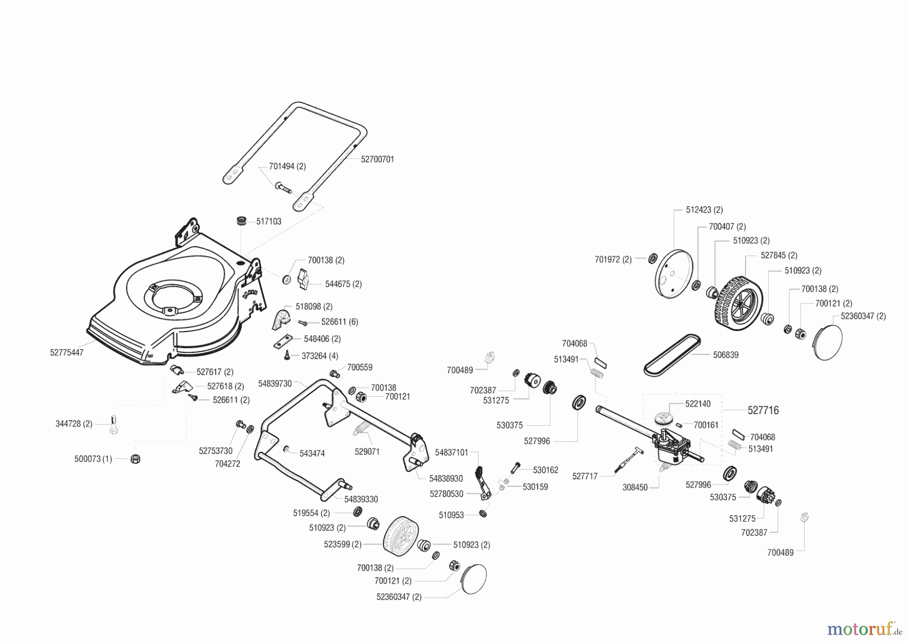 Dehner Gartentechnik Benzinrasenmäher B 47 HZ 00/0 - 01/2000 Seite 2