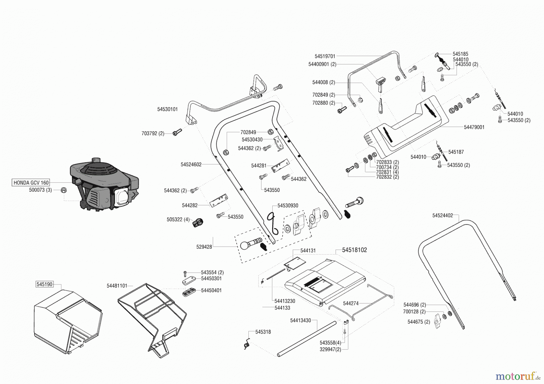 Concord Gartentechnik Benzinrasenmäher 52 BR XXL 00/0 - 09/2000 Seite 2