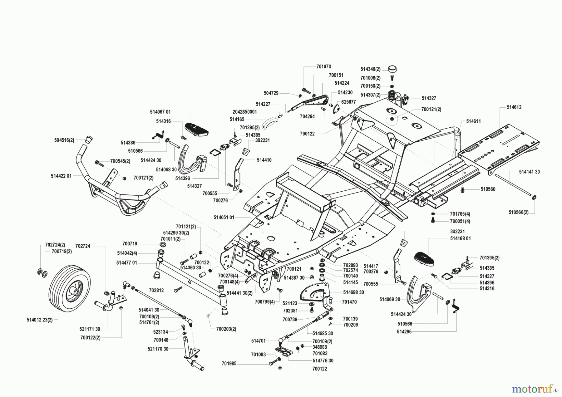 AL-KO Gartentechnik Rasentraktor Gcat 550EA (13/75) 00/0 - 02/2000 Seite 2