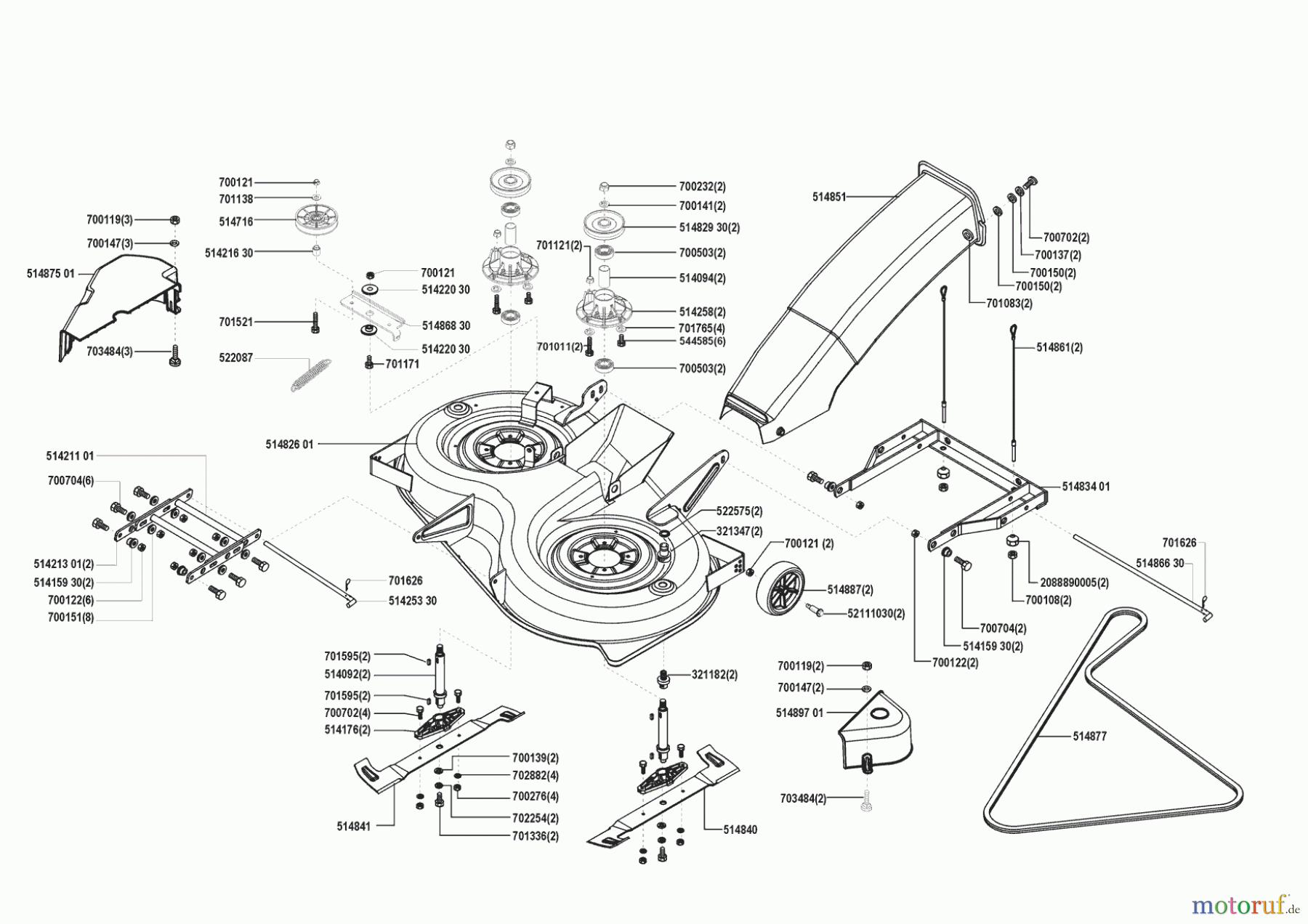 AL-KO Gartentechnik Rasentraktor T 13-102 Hochf. 00/0 - 04/2001 Seite 5