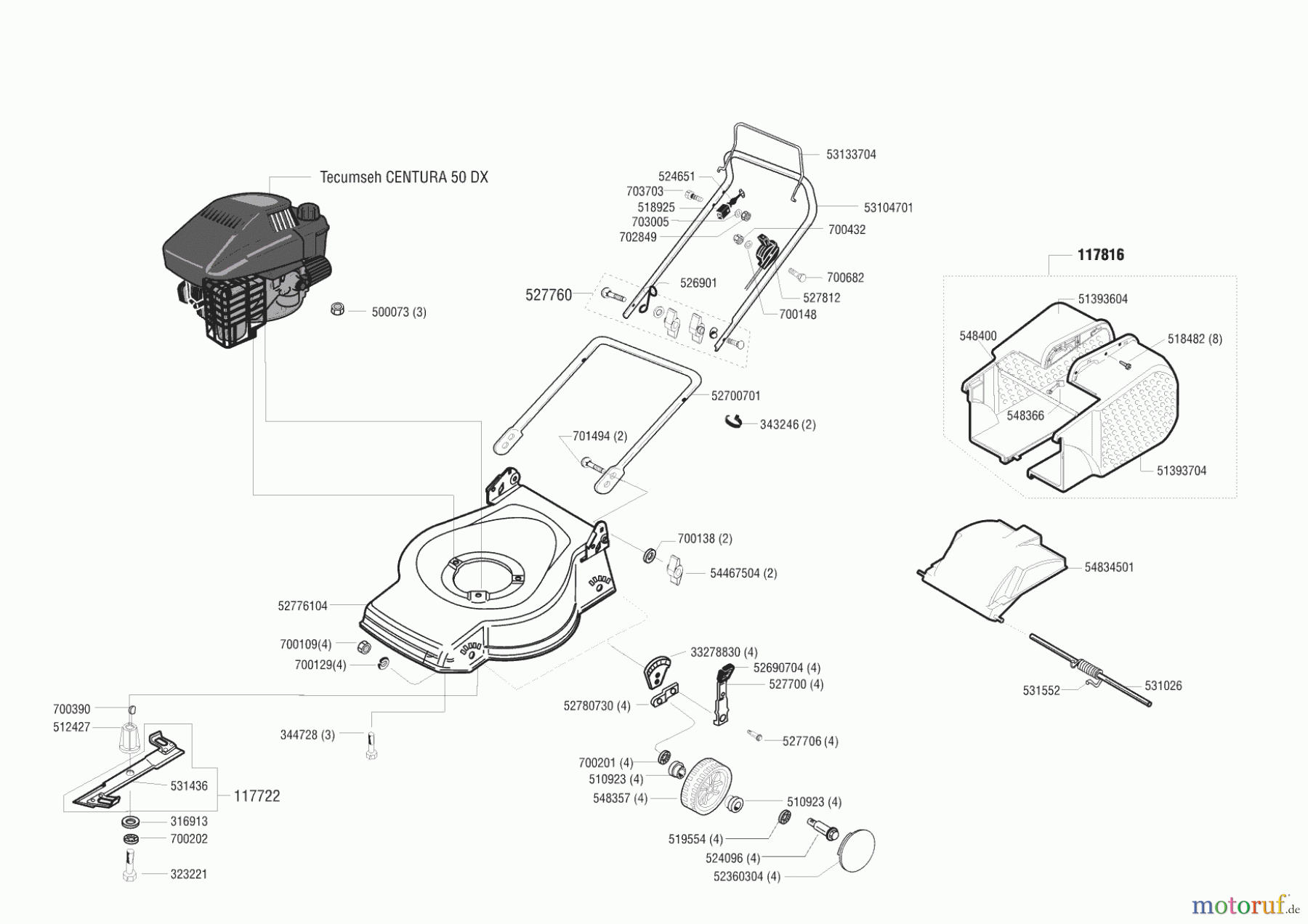 AL-KO Gartentechnik Benzinrasenmäher Comfort 47 B vor 01/2001 Seite 1