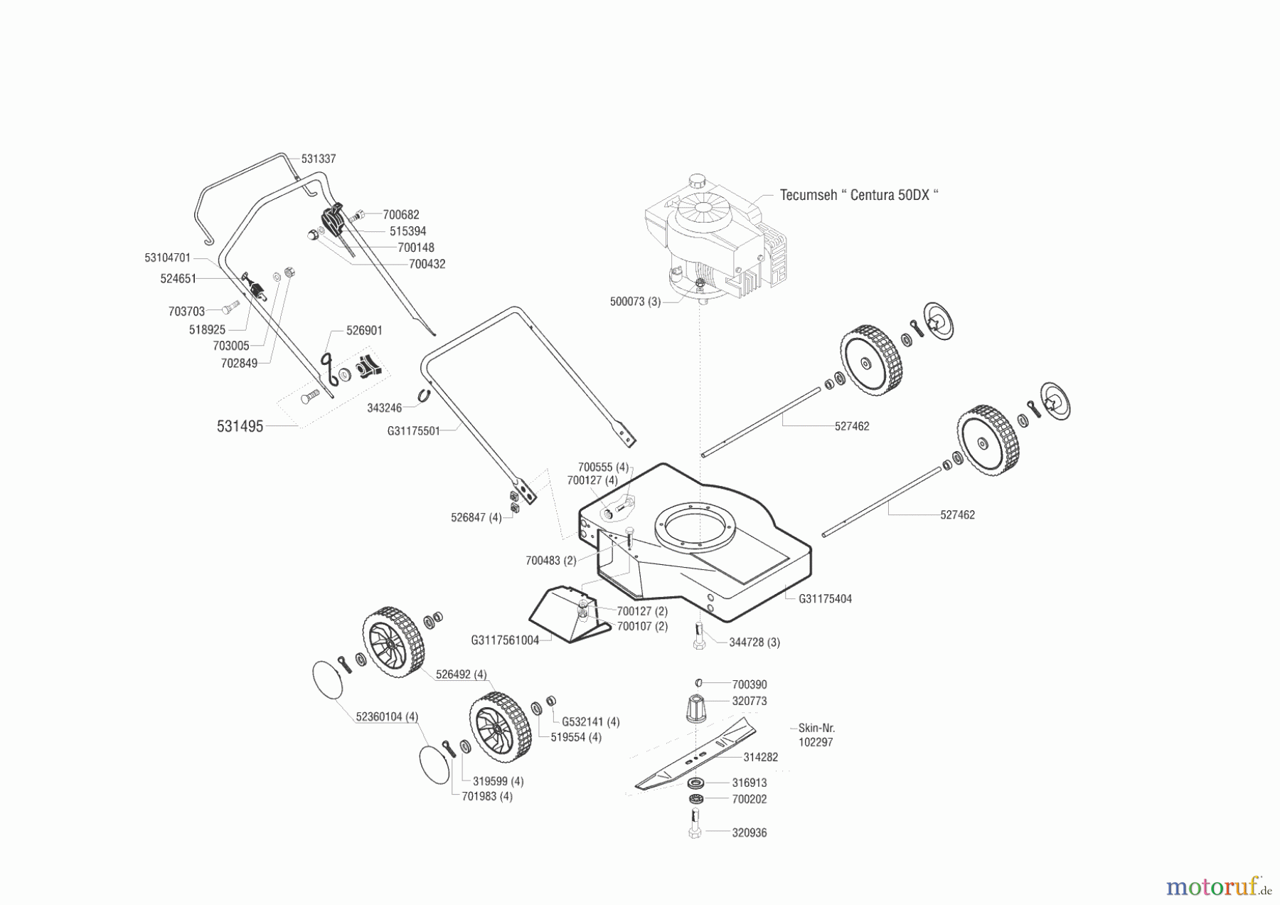  AL-KO Gartentechnik Benzinrasenmäher Top 3500 S  vor 04/2001 Seite 1