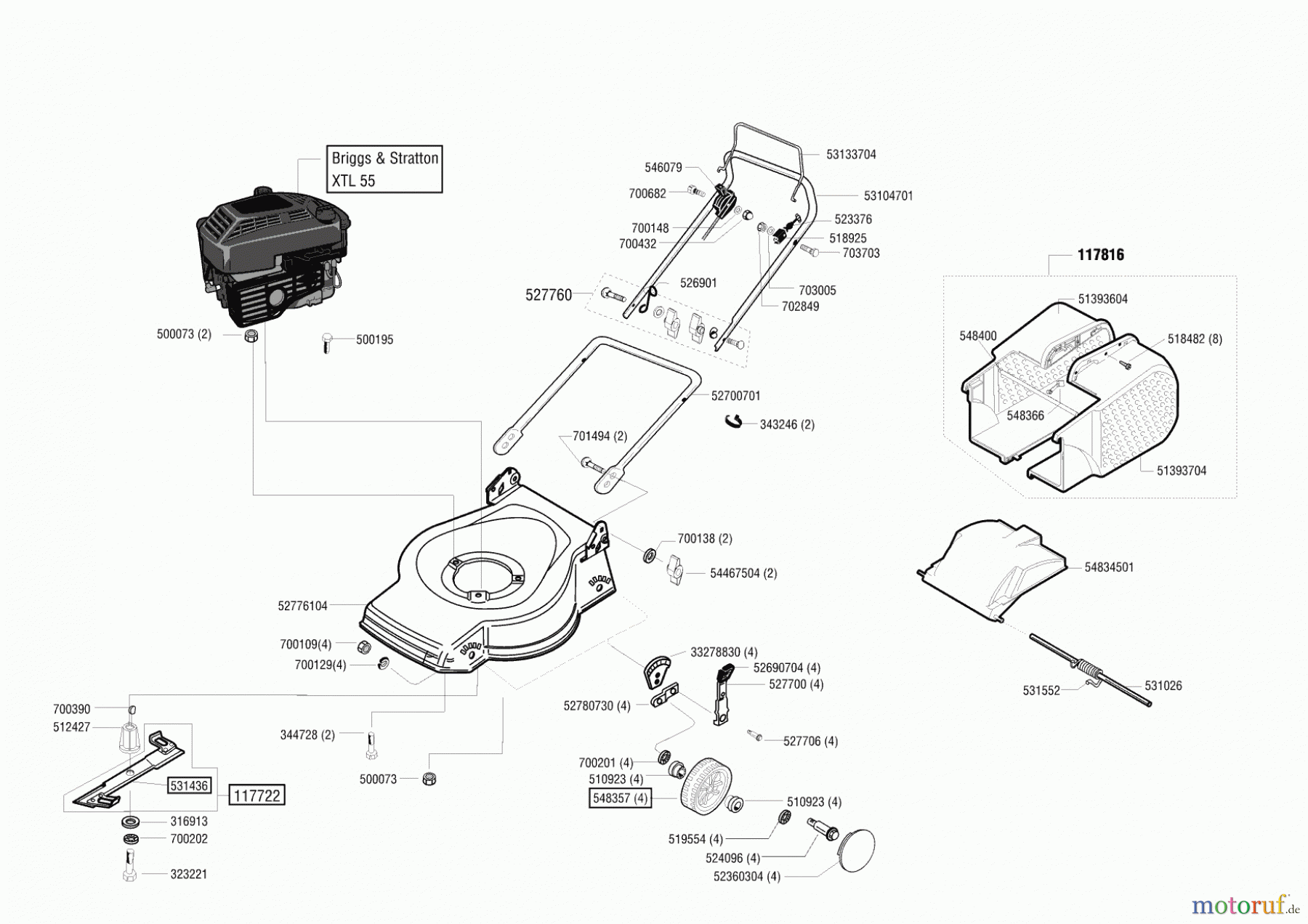 AL-KO Gartentechnik Benzinrasenmäher Comfort 47 B vor 02/2002 Seite 1