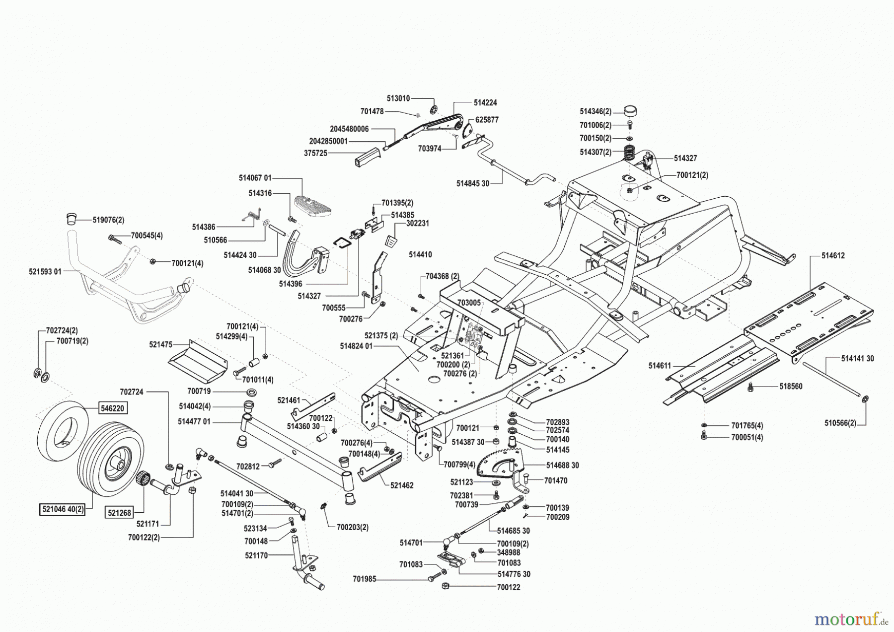 Concord Gartentechnik Rasentraktor T15-102 vor 04/2002 Seite 2