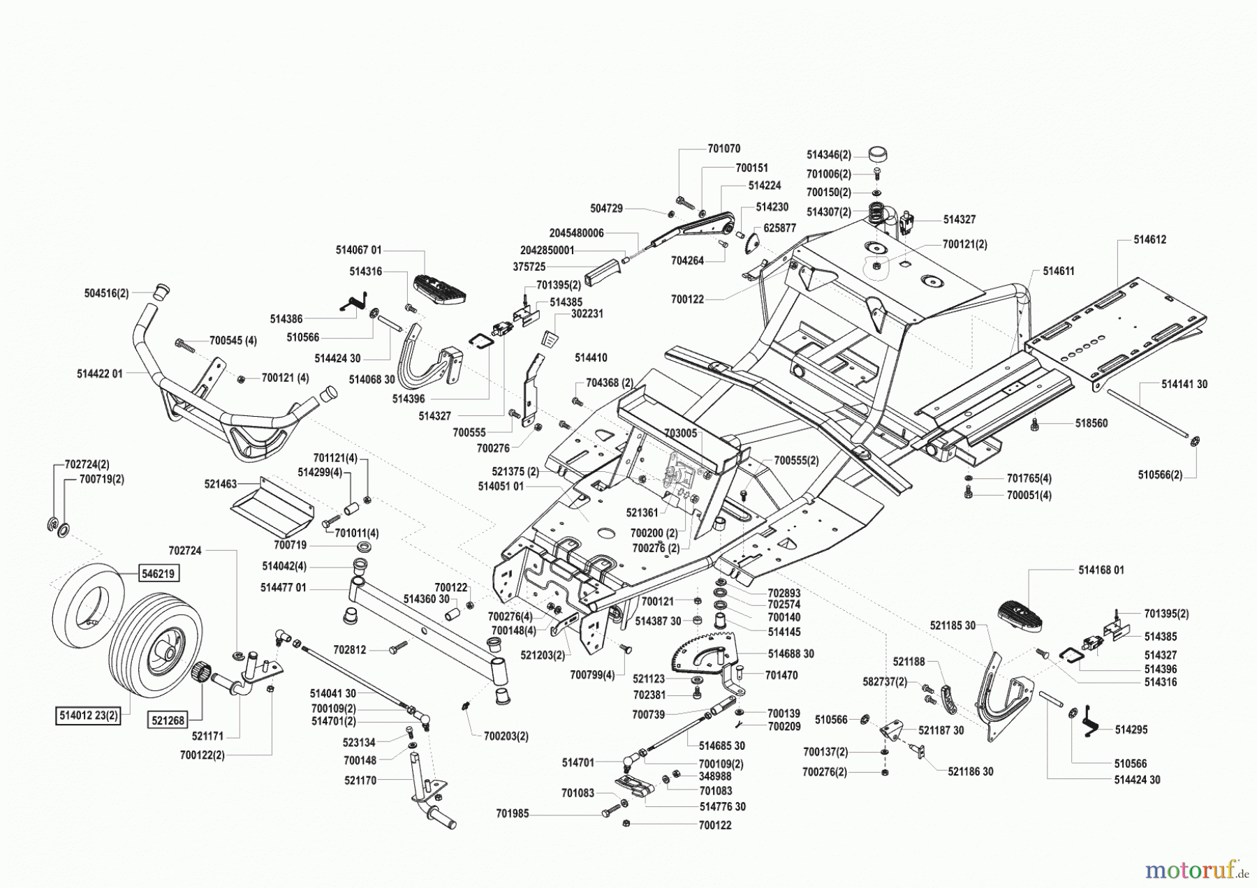 Turbosilent Gartentechnik Rasentraktor 12-75 vor 02/2002 Seite 2