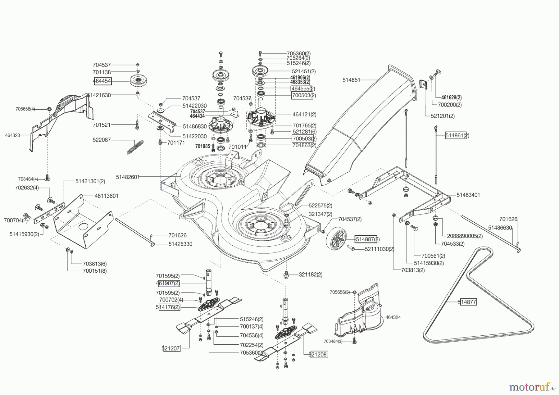 Powerline Gartentechnik Rasentraktor T 15-102 HD (F) vor 12/2008 Seite 5