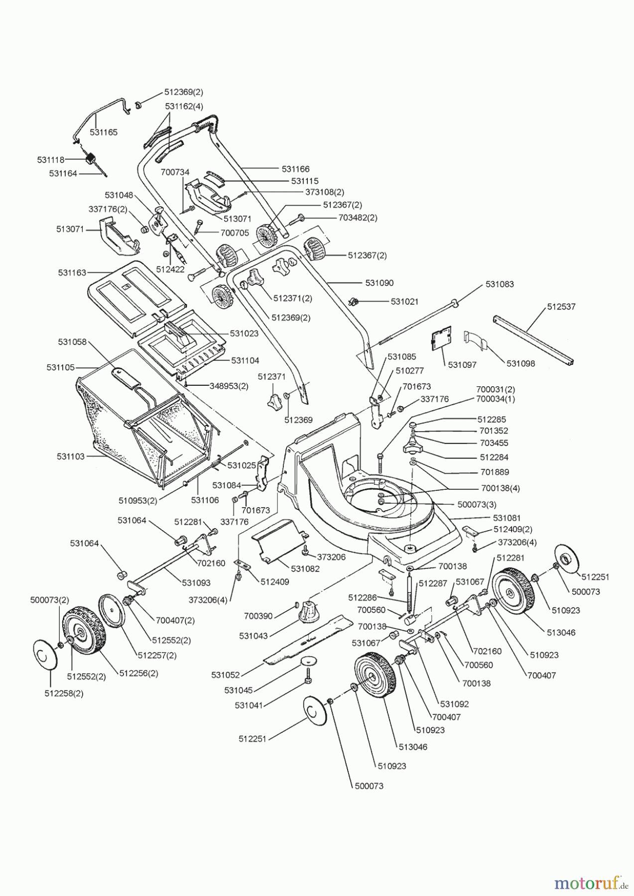  Orion Gartentechnik Benzinrasenmäher 474 A  00/0 Seite 1