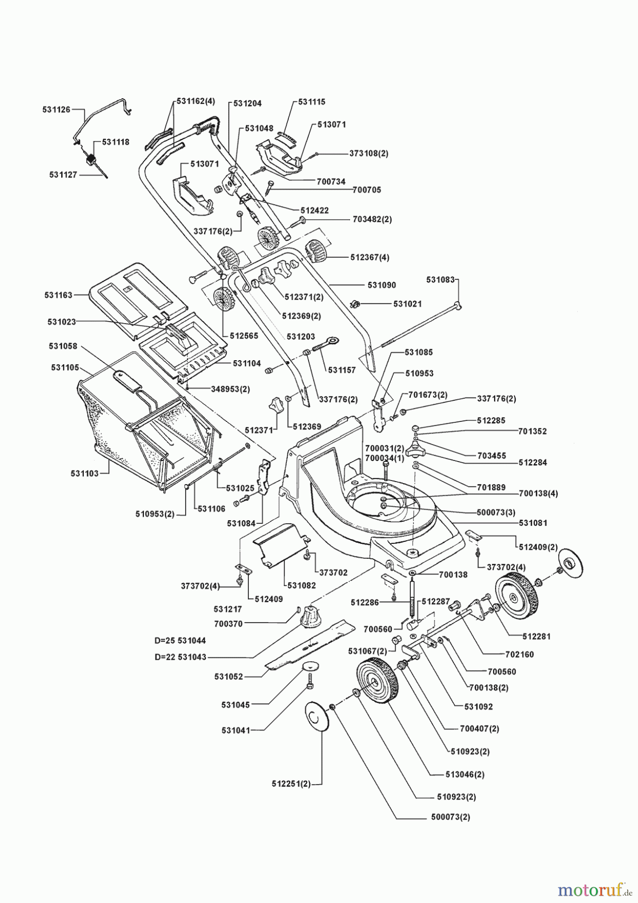  AL-KO Gartentechnik Benzinrasenmäher 474 SA Seite 1