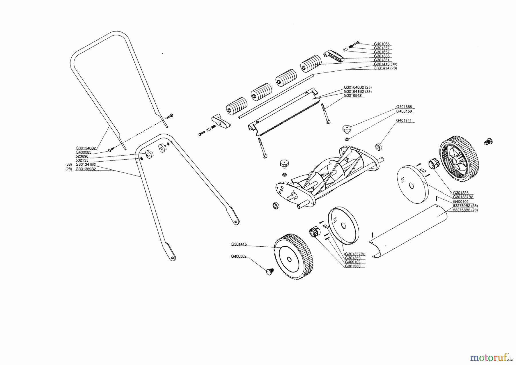 AL-KO Gartentechnik Handrasenmäher 38 CL 00/0 Seite 1