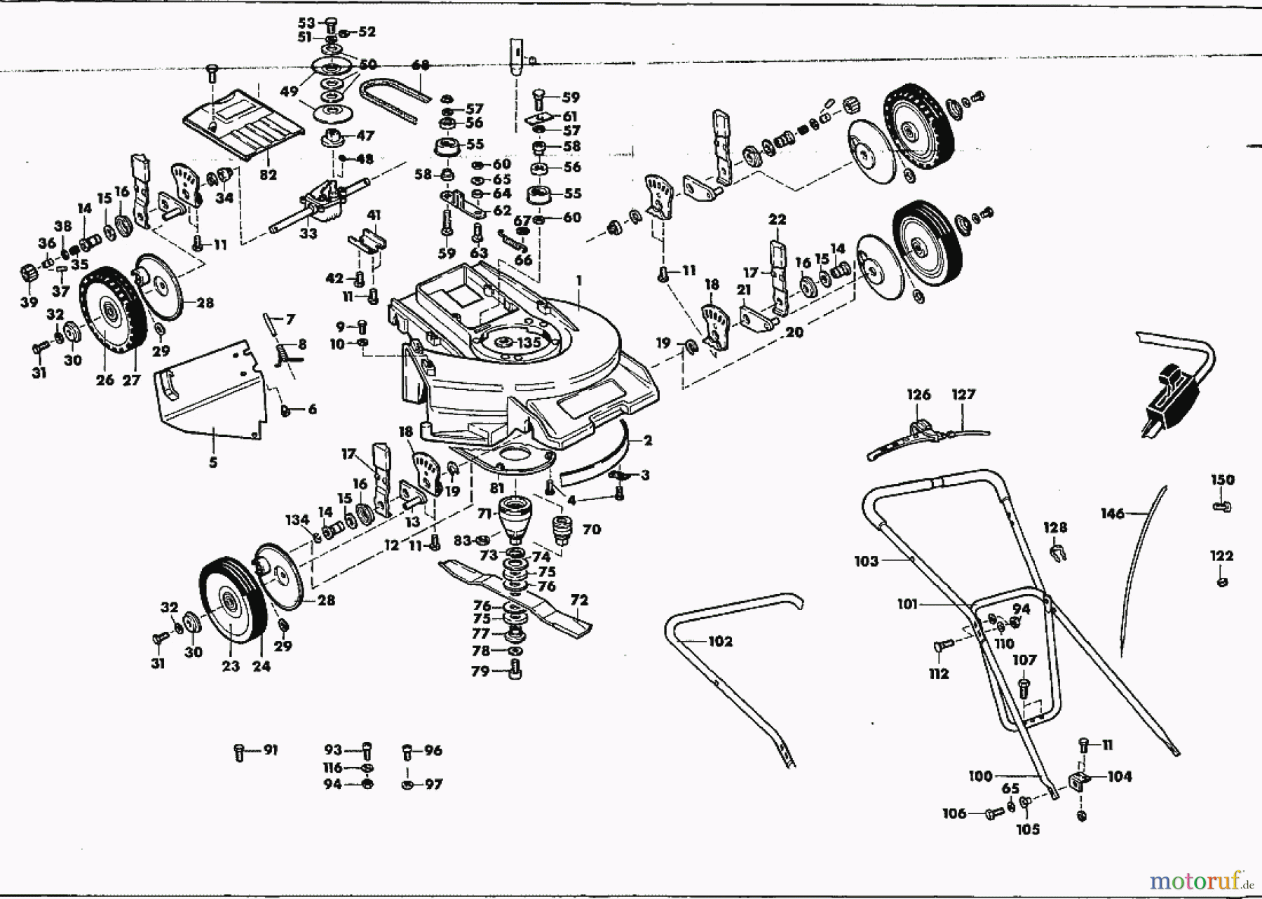  Solo by AL-KO Gartentechnik Benzinrasenmäher Profi 552 R / ZR ET 021991 Druck 9 551 701 02/1991 [SN: ET 021991 Druck 9 551 701] - 02/1992 [SN: ET 021992 Druck 9 551 702] Seite 1