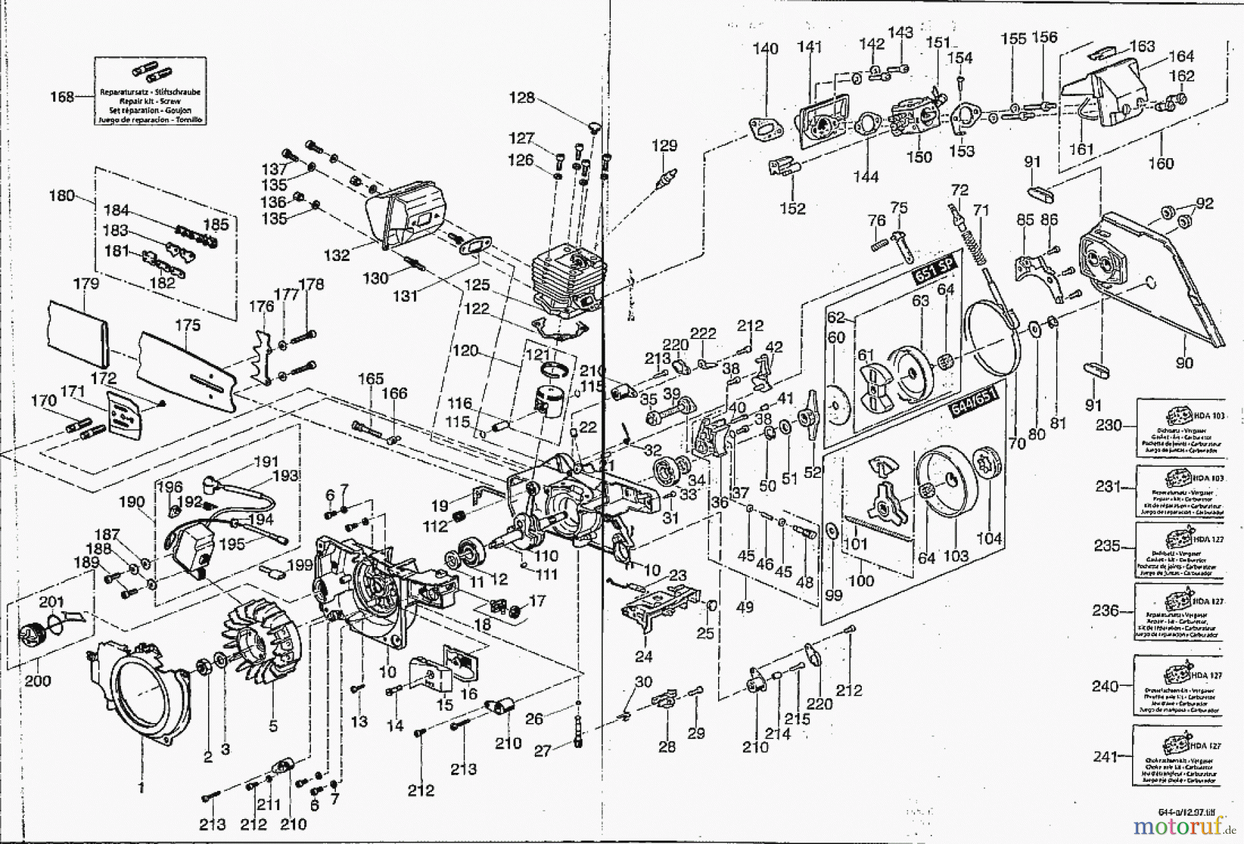  Solo by AL-KO Gartentechnik Kettensägen 644 ET 101991 Druck 9 644 706 00/1991 [SN: ET 101991 Druck 9 644 706] - 09/1993 [SN: ET 091993 Druck 9 644 704] Seite 1