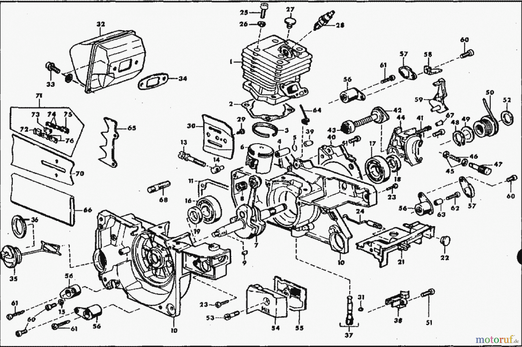  Solo by AL-KO Gartentechnik Kettensägen 644 ET 091993 Druck 9 644 704 09/1993 [SN: ET 091993 Druck 9 644 704] - 04/1996 [SN: ET 041996 Druck 9 644 705] Seite 1